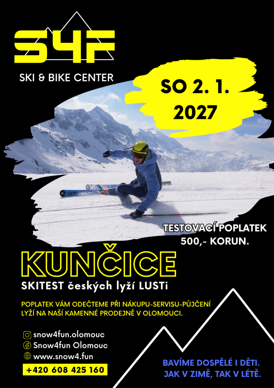 Skiareál Kunčice 2. 1. 2027