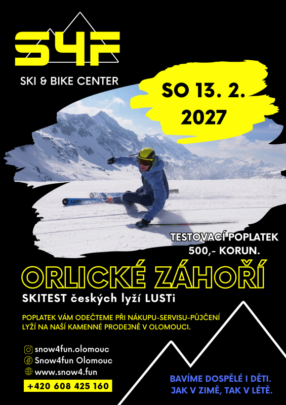 Skiareál Orlické Záhoří 13. 2. 2027