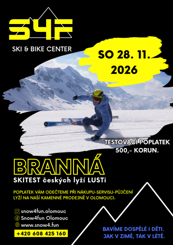Skiareál Branná 28. 11. 2026